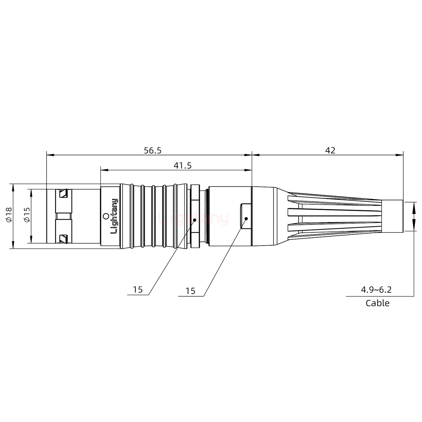 FGG.3B.009.CLAD62Z帶護(hù)套直式插頭