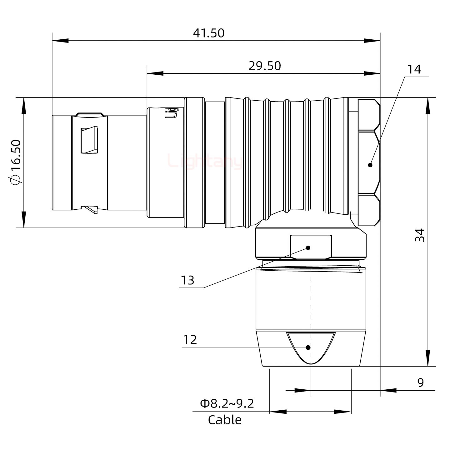 FHG.2B.004.CLAD92彎式插頭