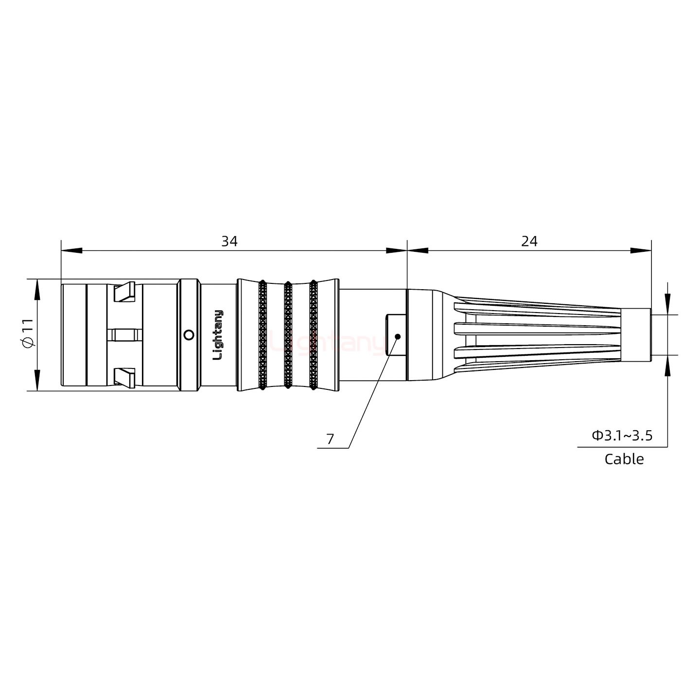 FGG.0K.006.CLAC35Z推拉自鎖帶護(hù)套直式插頭